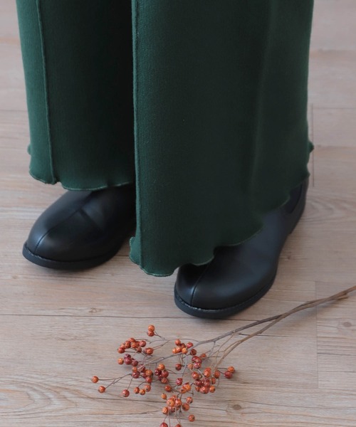 mil(ミル)の「【150㎝前後の小柄さんサイズ】センターシームミラノリブニットパンツ(その他パンツ・レディース・グレイッシュベージュ/モスグリーン/キャメル・M/XS/S)」の16枚目の写真