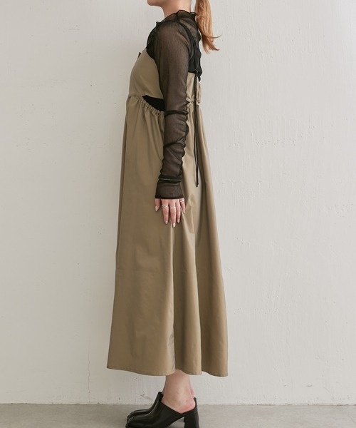 Lui's（ルイス）の「カットアウトデザインキャミワンピース（ワンピース・レディース・ブラック/ベージュ/ブルー・FREE）」の16枚目の写真