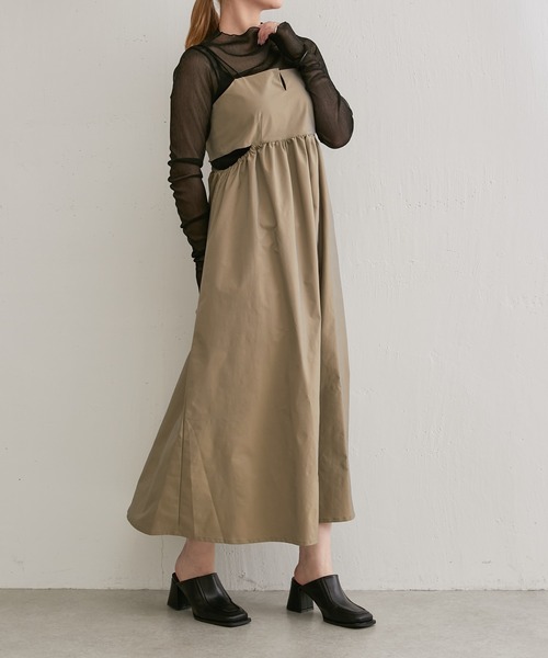 Lui's（ルイス）の「カットアウトデザインキャミワンピース（ワンピース・レディース・ブラック/ベージュ/ブルー・FREE）」の22枚目の写真