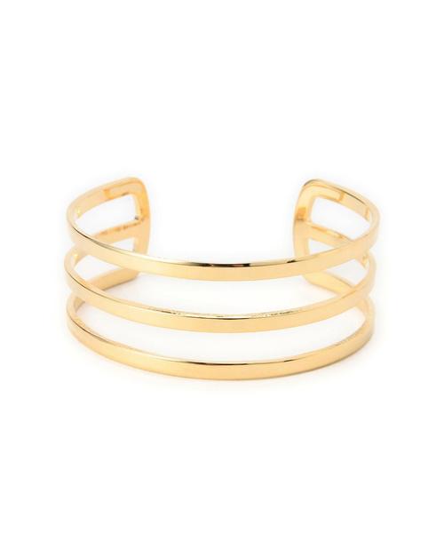 green label relaxing（グリーンレーベルリラクシング）の「KC 3ラインC/バングル◆（バングル/リストバンド・レディース・ゴールド/シルバー・フリー）」の2枚目の写真