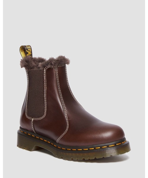 【Dr. Martens】2976 LEONORE ファー レザー チェルシーブーツ Amazon.com | Dr. Martens Women's 2976 Leonore Faux Fur Lined