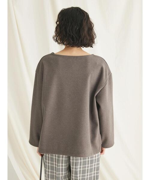 CRAFT STANDARD BOUTIQUE（クラフトスタンダードブティック）の「圧縮ニットソープルオーバー（ニット/セーター・レディース・ブラウン/ベージュ/ブラック・FREE）」の8枚目の写真