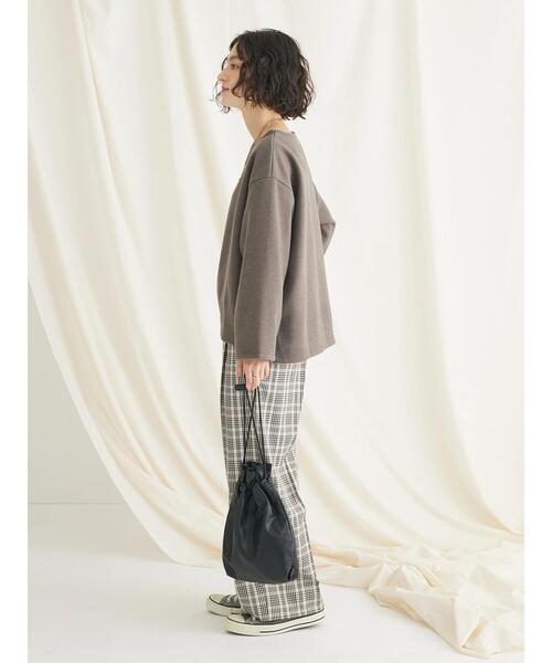 CRAFT STANDARD BOUTIQUE（クラフトスタンダードブティック）の「圧縮ニットソープルオーバー（ニット/セーター・レディース・ブラウン/ベージュ/ブラック・FREE）」の13枚目の写真