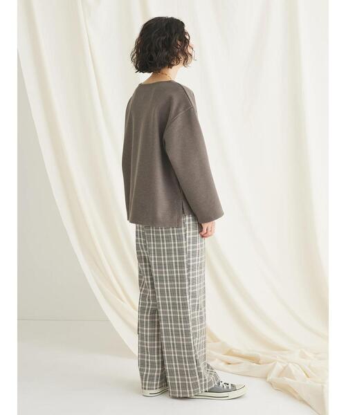 CRAFT STANDARD BOUTIQUE（クラフトスタンダードブティック）の「圧縮ニットソープルオーバー（ニット/セーター・レディース・ブラウン/ベージュ/ブラック・FREE）」の18枚目の写真