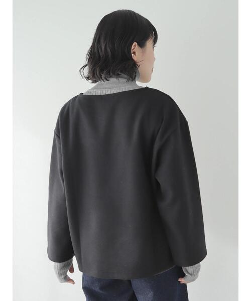 CRAFT STANDARD BOUTIQUE（クラフトスタンダードブティック）の「圧縮ニットソープルオーバー（ニット/セーター・レディース・ブラウン/ベージュ/ブラック・FREE）」の10枚目の写真