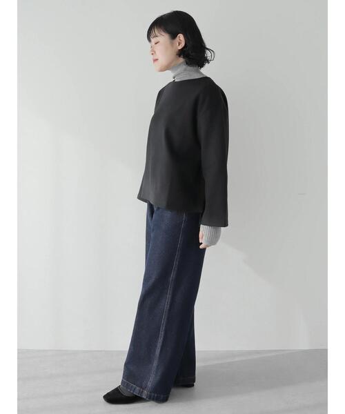 CRAFT STANDARD BOUTIQUE（クラフトスタンダードブティック）の「圧縮ニットソープルオーバー（ニット/セーター・レディース・ブラウン/ベージュ/ブラック・FREE）」の15枚目の写真