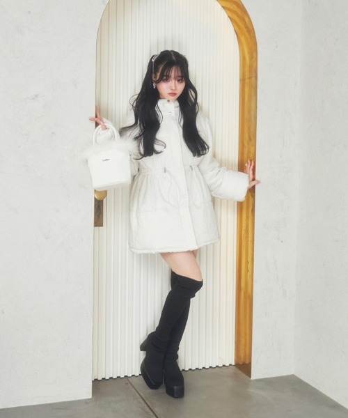 lovilyn★ラヴィリン★ジャガードミドル丈エコダウンジャケット Lovilyn（ラヴィリン）の「ジャガードミドル丈エコダウン