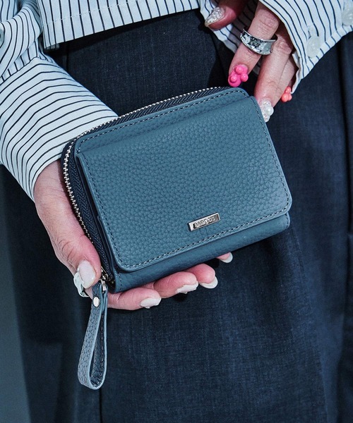 BARCOS（バルコス）の「【BARCOS/バルコス】シュリンクレザー蛇腹ミニウォレット ミニ財布 レディース（財布・レディース・ライトグリーン/アイボリー/ブラック/ボルドー/ブルー/グリーン/ピンク/ベージュ系その他・ONE SIZE）」の14枚目の写真