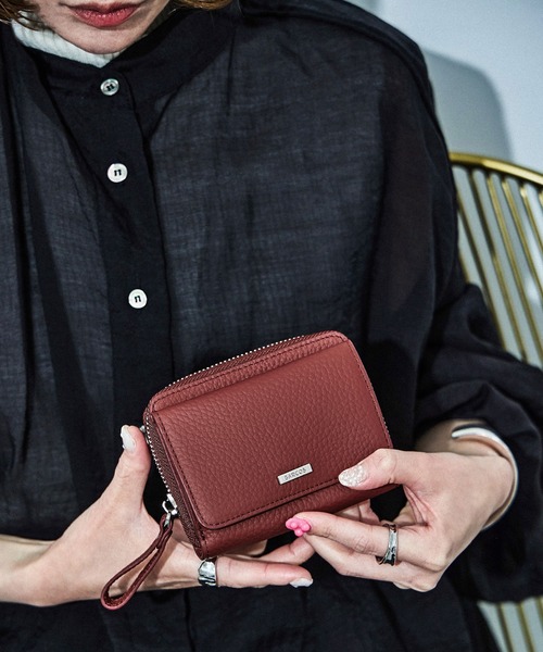 BARCOS（バルコス）の「【BARCOS/バルコス】シュリンクレザー蛇腹ミニウォレット ミニ財布 レディース（財布・レディース・ライトグリーン/アイボリー/ブラック/ボルドー/ブルー/グリーン/ピンク/ベージュ系その他・ONE SIZE）」の15枚目の写真