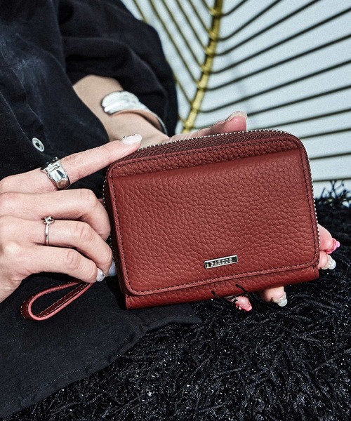 BARCOS（バルコス）の「【BARCOS/バルコス】シュリンクレザー蛇腹ミニウォレット ミニ財布 レディース（財布・レディース・ライトグリーン/アイボリー/ブラック/ボルドー/ブルー/グリーン/ピンク/ベージュ系その他・ONE SIZE）」の16枚目の写真