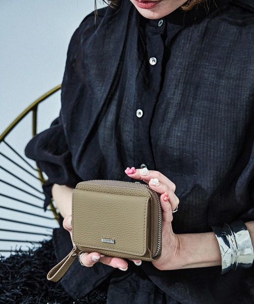 BARCOS（バルコス）の「【BARCOS/バルコス】シュリンクレザー蛇腹ミニウォレット ミニ財布 レディース（財布・レディース・ライトグリーン/アイボリー/ブラック/ボルドー/ブルー/グリーン/ピンク/ベージュ系その他・ONE SIZE）」の11枚目の写真