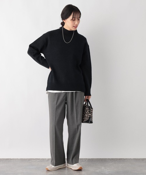GLOBAL WORK(グローバルワーク)の「フワフワHug meラメプルオーバー/986199(ニット/セーター・レディース・ブルー/ブラック/グレイッシュベージュ・MEDIUM/LARGE)」の12枚目の写真