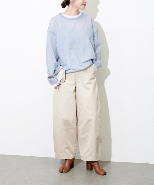 JOURNAL STANDARD(ジャーナルスタンダード)の「TCチノコクーンパンツ(チノパンツ・レディース・アイボリー/ベージュ・36/38)」の5枚目の写真