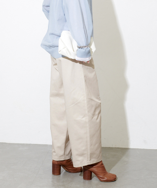 JOURNAL STANDARD(ジャーナルスタンダード)の「TCチノコクーンパンツ(チノパンツ・レディース・アイボリー/ベージュ・36/38)」の8枚目の写真