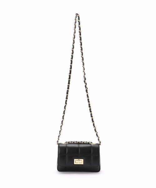 La TOTALITE(ラトータリテ)の「【MILOS/ミロス】別注スクエアキルトショルダーBAG(ショルダーバッグ・レディース・ブラック/シルバー/チャコールグレー/ピンク・FREE)」の14枚目の写真
