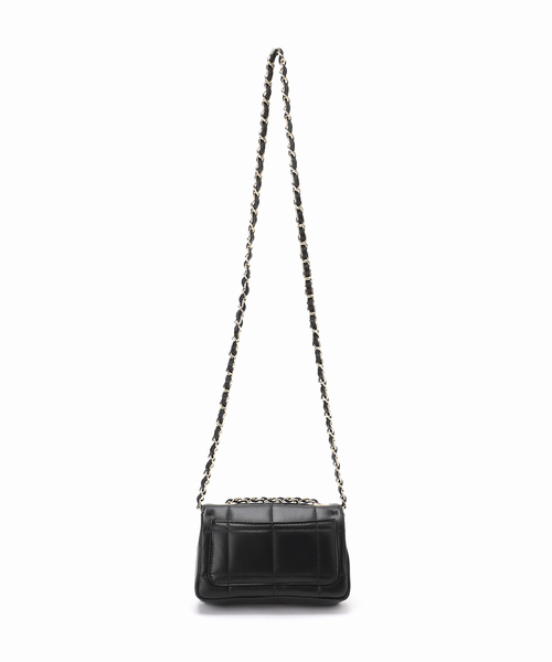 La TOTALITE(ラトータリテ)の「【MILOS/ミロス】別注スクエアキルトショルダーBAG(ショルダーバッグ・レディース・ブラック/シルバー/チャコールグレー/ピンク・FREE)」の16枚目の写真