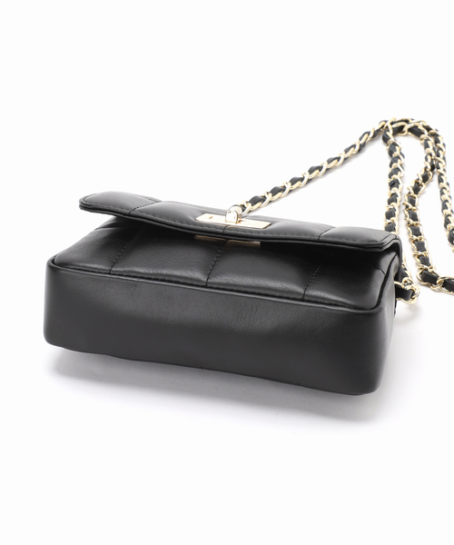 La TOTALITE(ラトータリテ)の「【MILOS/ミロス】別注スクエアキルトショルダーBAG(ショルダーバッグ・レディース・ブラック/シルバー/チャコールグレー/ピンク・FREE)」の17枚目の写真
