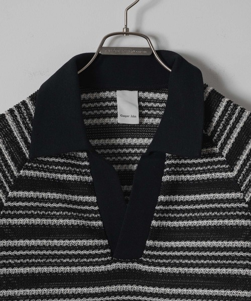 CASPER JOHN（キャスパージョン）の「See-throught border knit