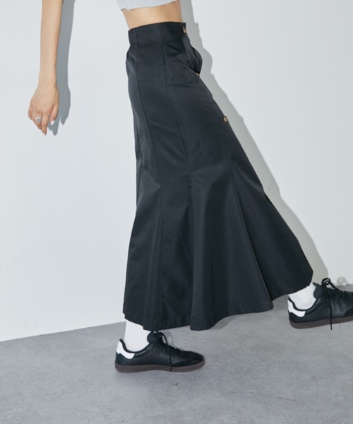 DRWCYS（ドロシーズ）の「トレンチディティールマーメイドスカート（スカート・レディース・ブラック/ベージュ・FREE）」の11枚目の写真