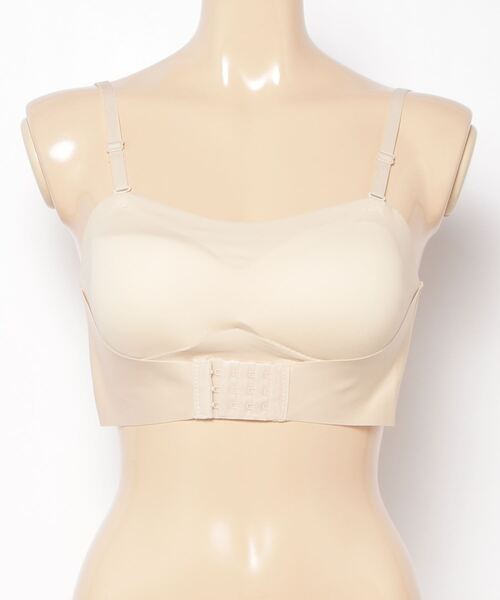 Miniministore（ミニミニストア）の「【新サイズ追加】ストラップレスブラ シームレス 盛りブラ（ブラジャー・レディース・ホワイト/ブラック/ピンクベージュ・S/M/L/XL/2XL）」の6枚目の写真