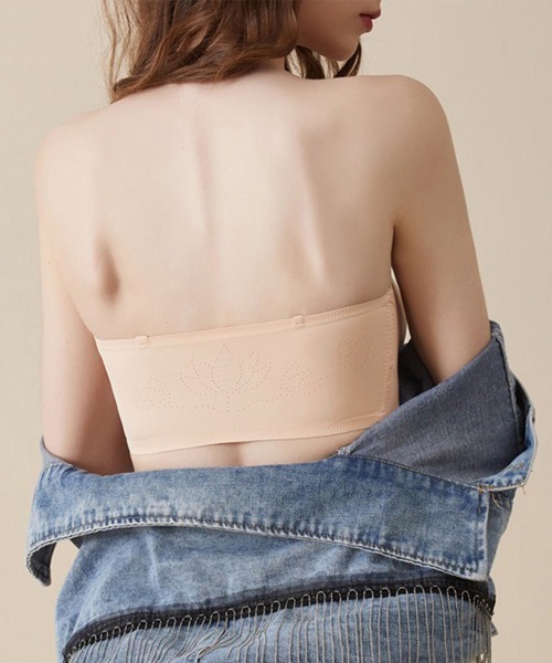 Miniministore（ミニミニストア）の「【新サイズ追加】ストラップレスブラ シームレス 盛りブラ（ブラジャー・レディース・ホワイト/ブラック/ピンクベージュ・S/M/L/XL/2XL）」の10枚目の写真