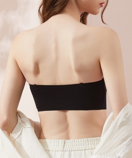 Miniministore（ミニミニストア）の「【新サイズ追加】ストラップレスブラ シームレス 盛りブラ（ブラジャー・レディース・ホワイト/ブラック/ピンクベージュ・S/M/L/XL/2XL）」の15枚目の写真