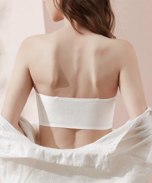 Miniministore（ミニミニストア）の「【新サイズ追加】ストラップレスブラ シームレス 盛りブラ（ブラジャー・レディース・ホワイト/ブラック/ピンクベージュ・S/M/L/XL/2XL）」の18枚目の写真