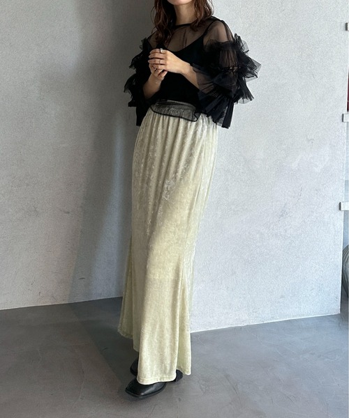 feepur(フェピュール)の「3wayチュールブラウス(シャツ/ブラウス・レディース・アイボリー/ブラック・MEDIUM)」の22枚目の写真