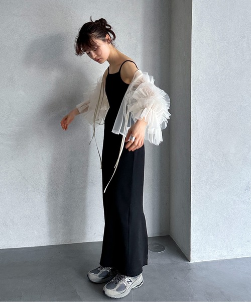 feepur(フェピュール)の「3wayチュールブラウス(シャツ/ブラウス・レディース・アイボリー/ブラック・MEDIUM)」の21枚目の写真