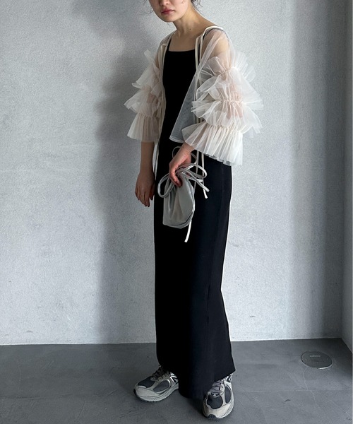 feepur(フェピュール)の「3wayチュールブラウス(シャツ/ブラウス・レディース・アイボリー/ブラック・MEDIUM)」の18枚目の写真