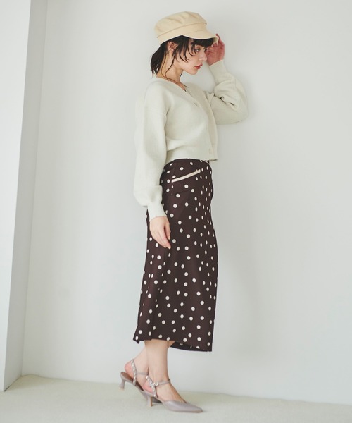 31 Sons de mode（トランテアン　ソン　ドゥ　モード）の「ラメ入りクロップドカーディガン（カーディガン/ボレロ・レディース・ライトグレー/オフホワイト/ピンク・36）」の8枚目の写真