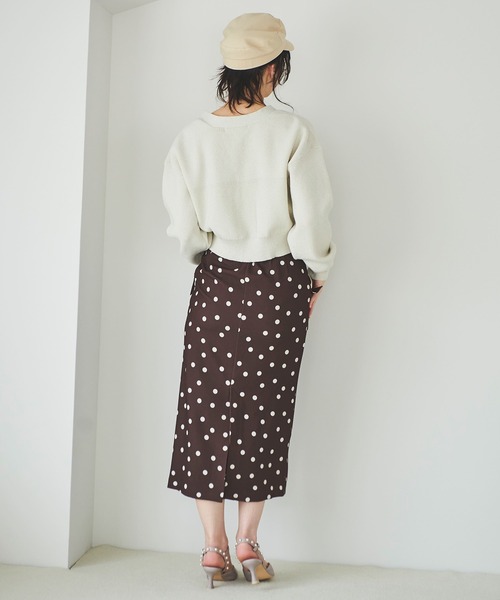 31 Sons de mode（トランテアン　ソン　ドゥ　モード）の「ラメ入りクロップドカーディガン（カーディガン/ボレロ・レディース・ライトグレー/オフホワイト/ピンク・36）」の9枚目の写真