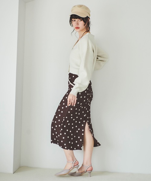 31 Sons de mode（トランテアン　ソン　ドゥ　モード）の「ラメ入りクロップドカーディガン（カーディガン/ボレロ・レディース・ライトグレー/オフホワイト/ピンク・36）」の11枚目の写真