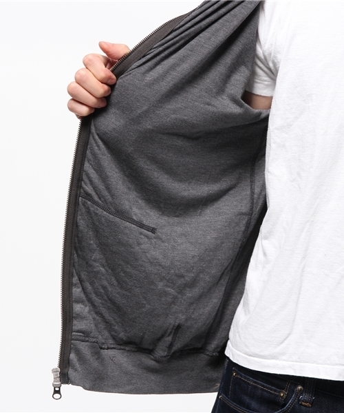 SHIPS（シップス）の「SAVE KHAKI: ポインテル ジップフードパーカー（パーカー・メンズ・チャコールグレー・MEDIUM/SMALL/LARGE）」の10枚目の写真