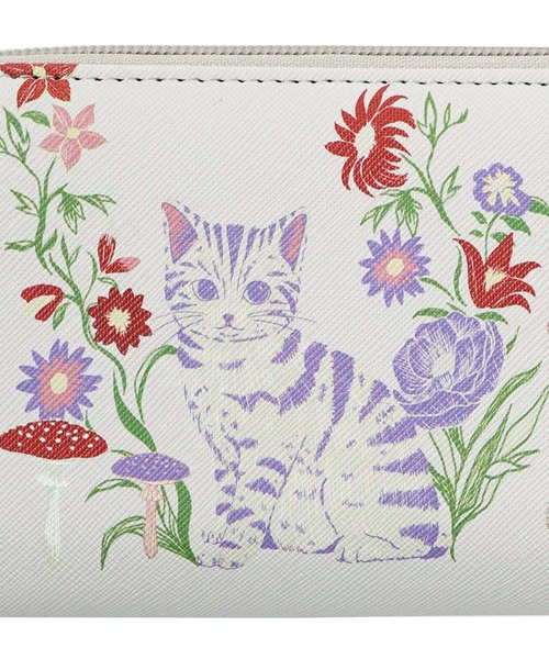 ScoLar（スカラー）の「SC72-11：ネコ花刺繍ラウンド長財布（財布