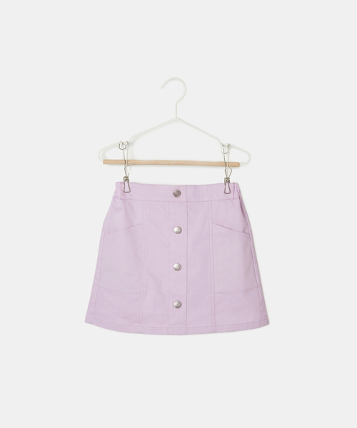 ROPE' PICNIC（ロペピクニック）の「【KIDS】フロントボタンインパンツ付きスカート（スカート・キッズ・ダークラベンダー/ライトグリーン・110/120/130/140/150）」の8枚目の写真