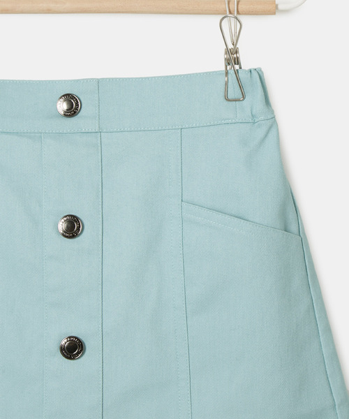 ROPE' PICNIC（ロペピクニック）の「【KIDS】フロントボタンインパンツ付きスカート（スカート・キッズ・ダークラベンダー/ライトグリーン・110/120/130/140/150）」の5枚目の写真