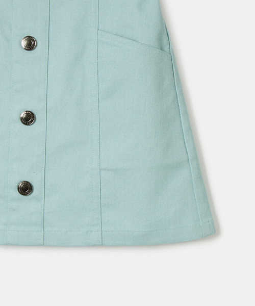 ROPE' PICNIC（ロペピクニック）の「【KIDS】フロントボタンインパンツ付きスカート（スカート・キッズ・ダークラベンダー/ライトグリーン・110/120/130/140/150）」の4枚目の写真