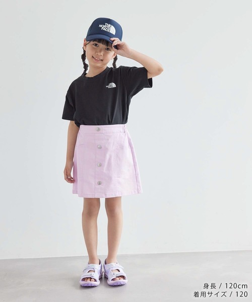 ROPE' PICNIC（ロペピクニック）の「【KIDS】フロントボタンインパンツ付きスカート（スカート・キッズ・ダークラベンダー/ライトグリーン・110/120/130/140/150）」の18枚目の写真