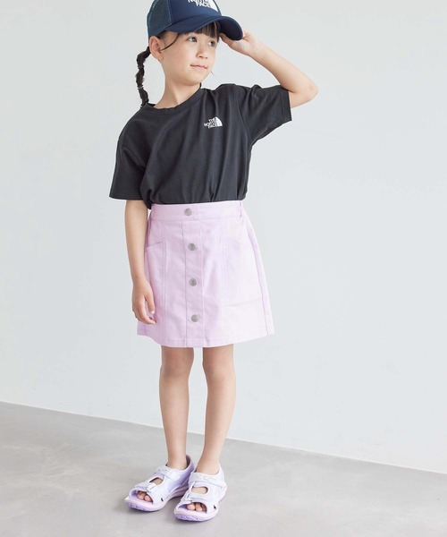 ROPE' PICNIC（ロペピクニック）の「【KIDS】フロントボタンインパンツ付きスカート（スカート・キッズ・ダークラベンダー/ライトグリーン・110/120/130/140/150）」の19枚目の写真