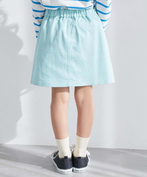 ROPE' PICNIC（ロペピクニック）の「【KIDS】フロントボタンインパンツ付きスカート（スカート・キッズ・ダークラベンダー/ライトグリーン・110/120/130/140/150）」の22枚目の写真