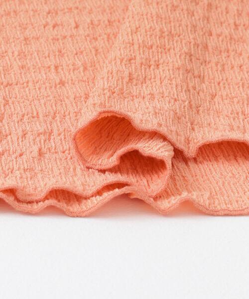 HEYUMM（ヘユム）の「パワーショルダートップ（Tシャツ/カットソー・レディース・アイボリー/チャコールグレー/オレンジ・ONE）」の18枚目の写真