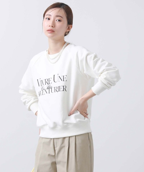 Gready Brilliant（グレディブリリアン）の「裏毛ＶＩＶＲＥロゴプルオーバー（Tシャツ/カットソー・レディース・オフホワイト/ベージュ・38）」の11枚目の写真