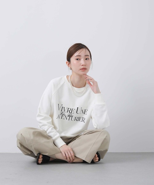 Gready Brilliant（グレディブリリアン）の「裏毛ＶＩＶＲＥロゴプルオーバー（Tシャツ/カットソー・レディース・オフホワイト/ベージュ・38）」の12枚目の写真