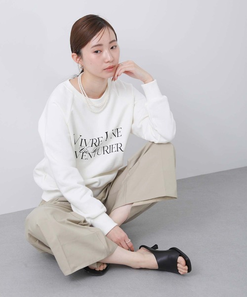 Gready Brilliant（グレディブリリアン）の「裏毛ＶＩＶＲＥロゴプルオーバー（Tシャツ/カットソー・レディース・オフホワイト/ベージュ・38）」の13枚目の写真