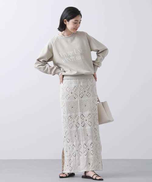 Gready Brilliant（グレディブリリアン）の「裏毛ＶＩＶＲＥロゴプルオーバー（Tシャツ/カットソー・レディース・オフホワイト/ベージュ・38）」の19枚目の写真