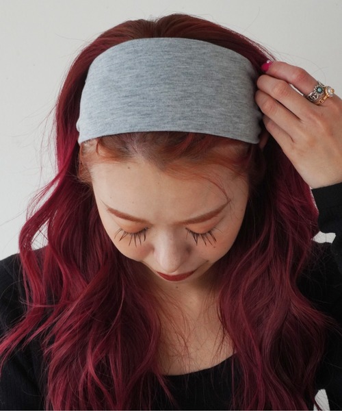 Port(ポート)の「海外ガール風 ベーシック ヘアバンド_(その他ヘアアクセサリー・レディース・ブラック/グレー/ホワイト・FREE)」の12枚目の写真