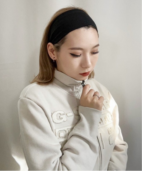 Port(ポート)の「海外ガール風 ベーシック ヘアバンド_(その他ヘアアクセサリー・レディース・ブラック/グレー/ホワイト・FREE)」の9枚目の写真