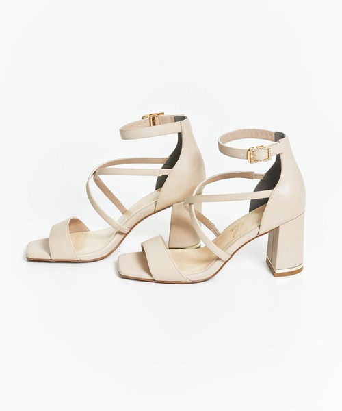 NOELA（ノエラ）の「クロスデザインサンダル（サンダル・レディース・ブラック/ベージュ/オフホワイト・S/M/L）」の14枚目の写真