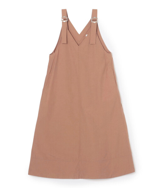 DANTON（ダントン）の「WOMEN'S N/C TUSSER V-NECK OVERALLS SKIRT